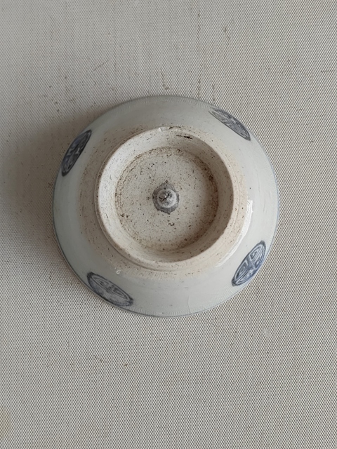 古玩陶瓷壽字紋青花碗拍賣，當前價格398元