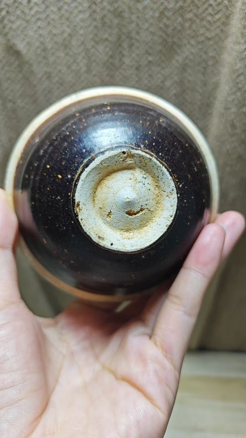 古玩陶瓷雙色釉茶盞真品鑒賞圖