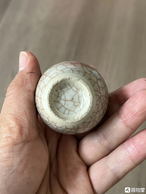 古玩陶瓷哥釉葫蘆瓶真品鑒賞圖