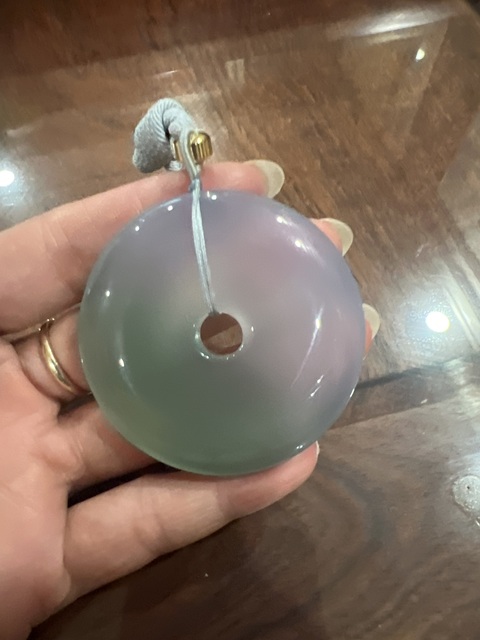 古玩玉器玉髓平安扣真品鑒賞圖