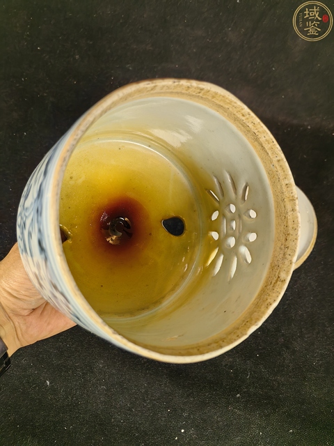 古玩陶瓷青花香薰真品鑒賞圖