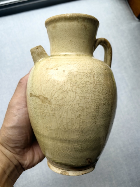 古玩陶瓷邢窯白瓷執壺真品鑒賞圖