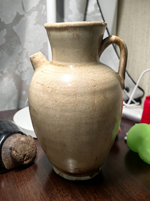 古玩陶瓷邢窯白瓷執壺真品鑒賞圖