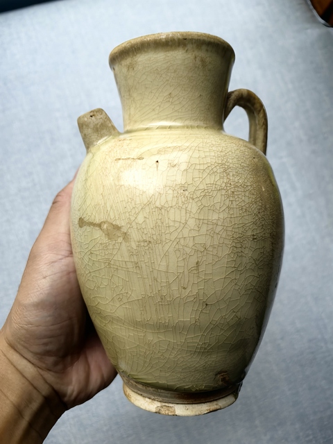 古玩陶瓷邢窯白瓷執壺真品鑒賞圖