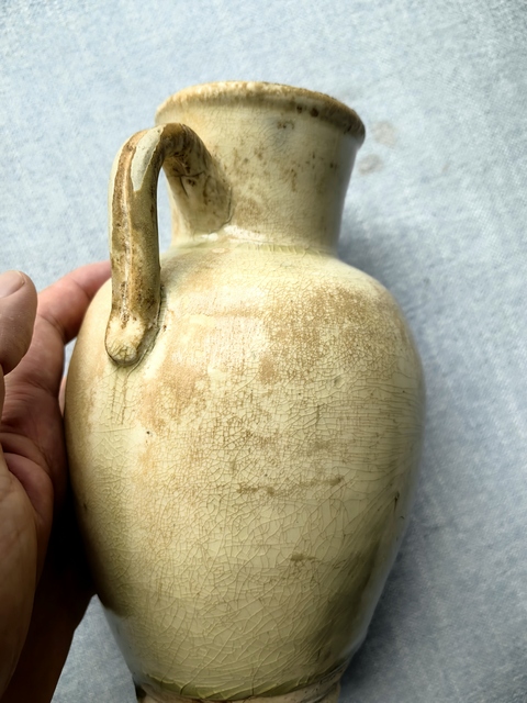 古玩陶瓷邢窯白瓷執壺真品鑒賞圖