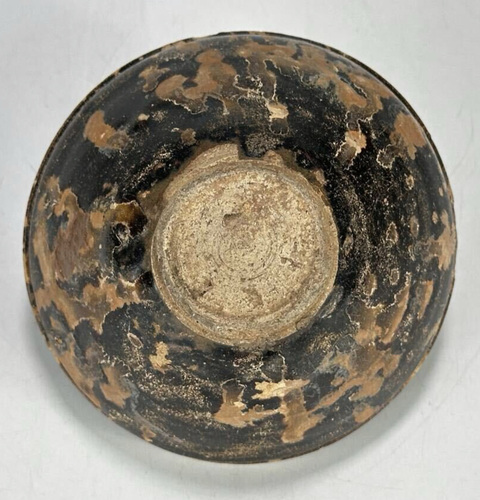 古玩陶瓷吉州窯玳瑁斑紋盞真品鑒賞圖