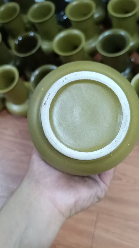 古玩陶瓷 茶葉末釉渣斗真品鑒賞圖