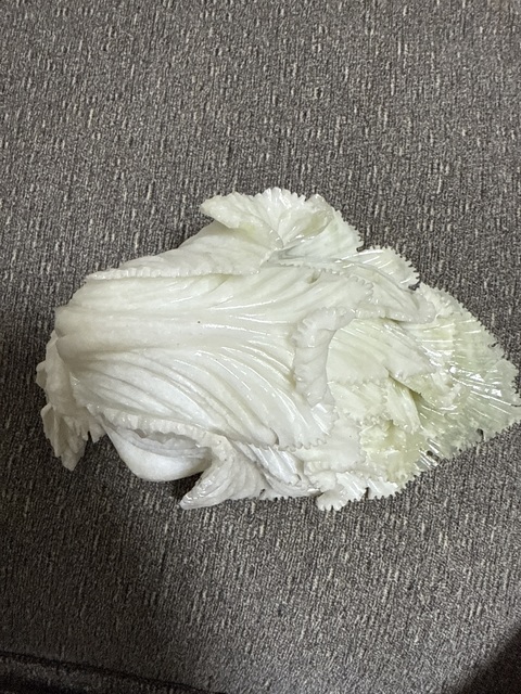 古玩玉器岫玉白菜真品鑒賞圖