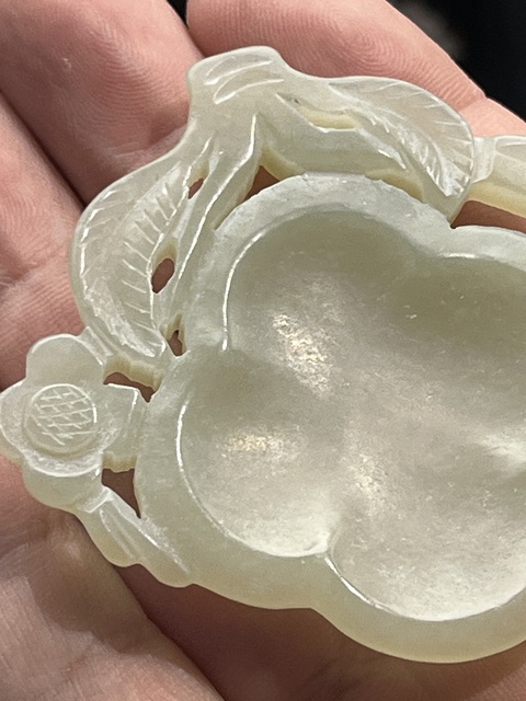 古玩玉器和田玉雕“筆舔”真品鑒賞圖