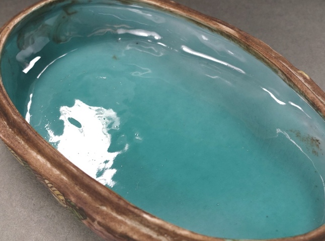 古玩陶瓷民國 粉彩鵪鶉蓋盒真品鑒賞圖