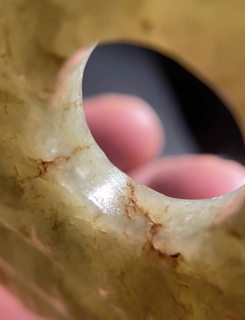 古玩玉器浦紋玉璧真品鑒賞圖