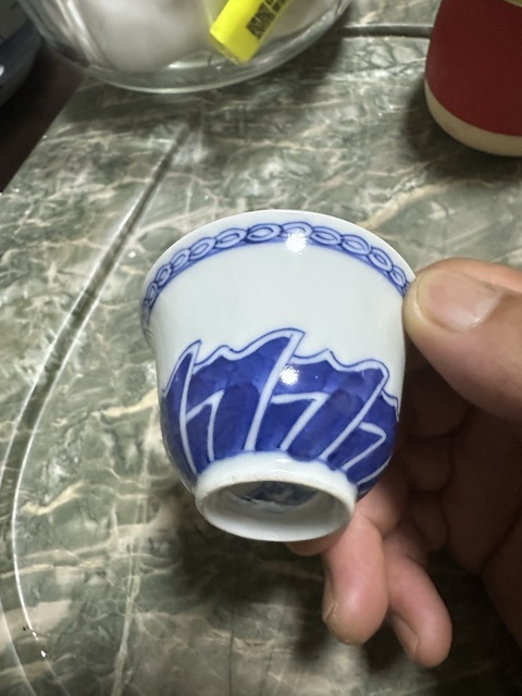 古玩陶瓷青花杯真品鑒賞圖