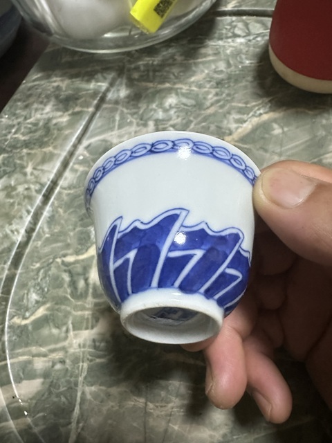 古玩陶瓷青花杯真品鑒賞圖