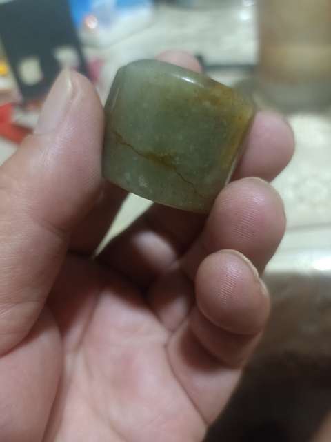 古玩玉器扳指真品鑒賞圖