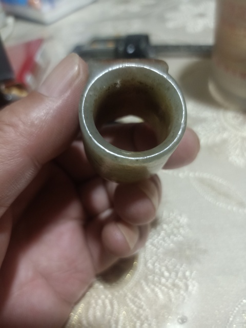 古玩玉器扳指真品鑒賞圖