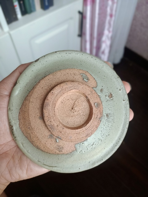 古玩陶瓷鈞窯月白釉盤真品鑒賞圖