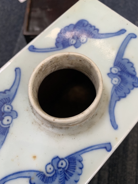 古玩陶瓷青花人物故事紋茶葉罐真品鑒賞圖