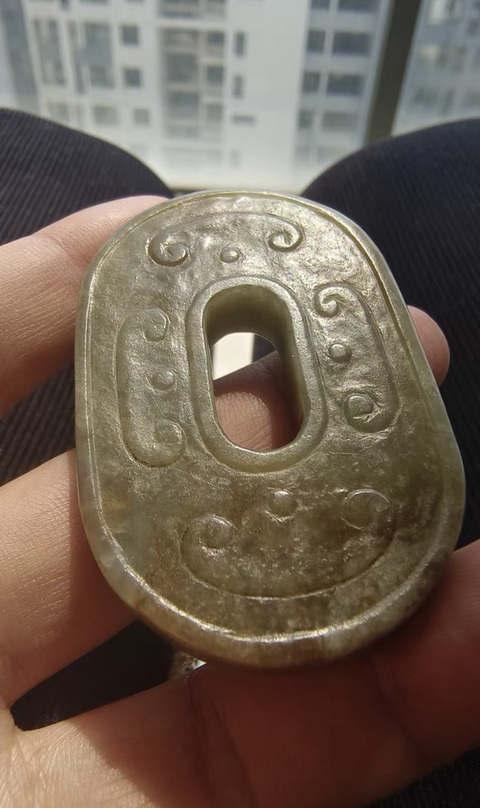 古玩玉器和田玉碧真品鑒賞圖