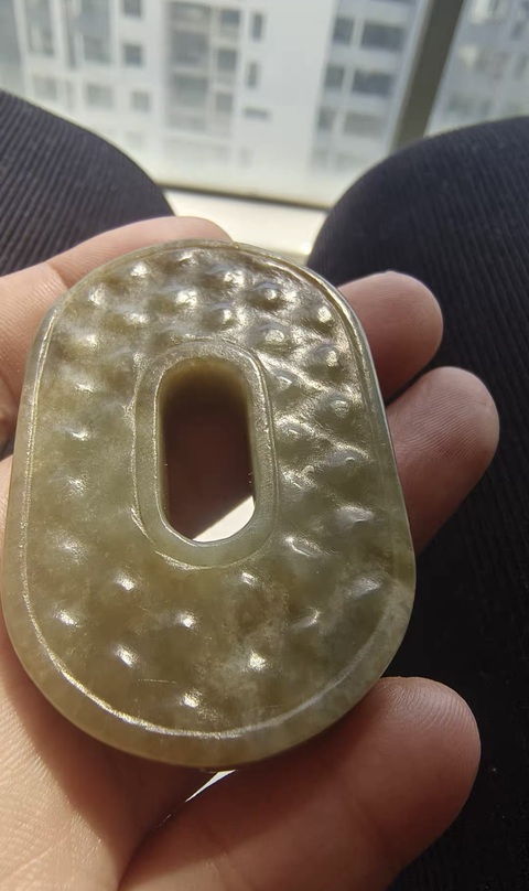古玩玉器和田玉碧真品鑒賞圖