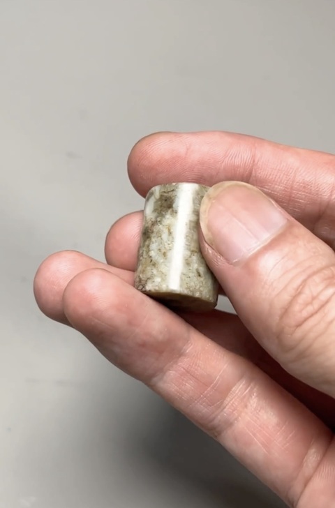 古玩玉器仿古玉勒子真品鑒賞圖