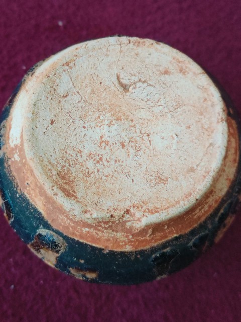 古玩陶瓷吉州窯窯變釉鼓釘罐真品鑒賞圖
