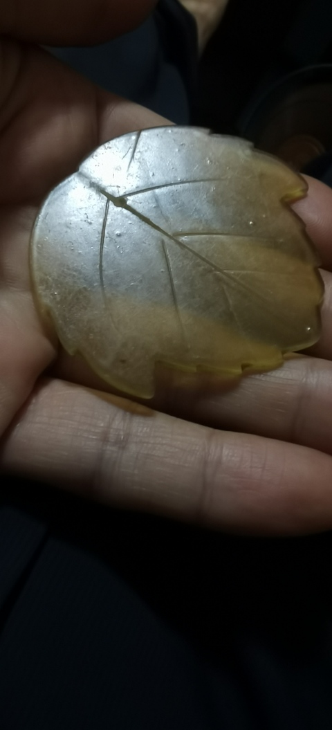 古玩玉器琉璃雕“葉子”真品鑒賞圖