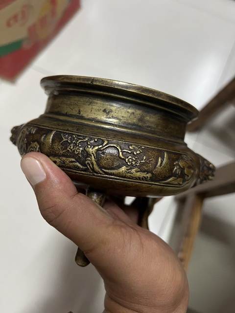 古玩銅器銅爐真品鑒賞圖
