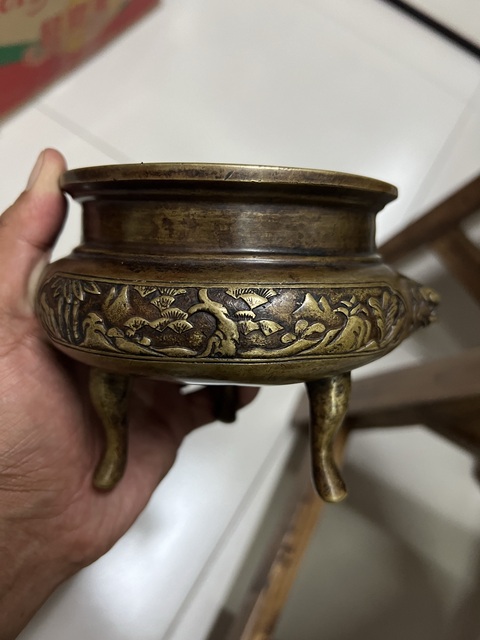 古玩銅器銅爐真品鑒賞圖