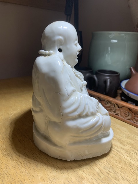 古玩陶瓷清德化窯彌勒像真品鑒賞圖