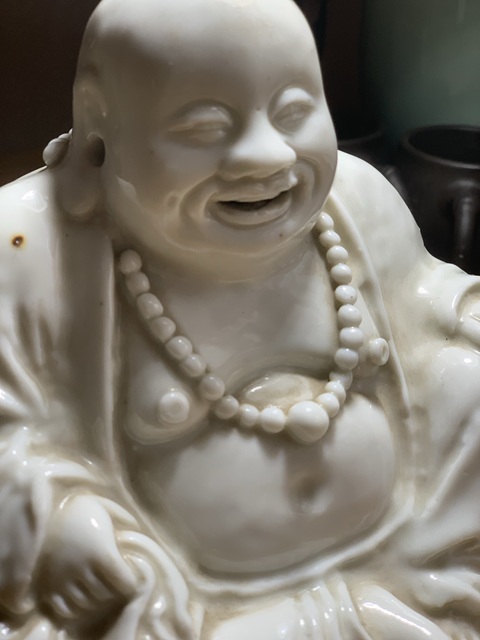 古玩陶瓷清德化窯彌勒像真品鑒賞圖