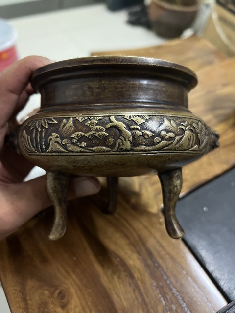 古玩銅器銅爐真品鑒賞圖