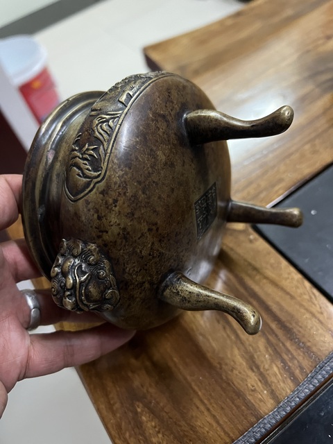 古玩銅器銅爐真品鑒賞圖