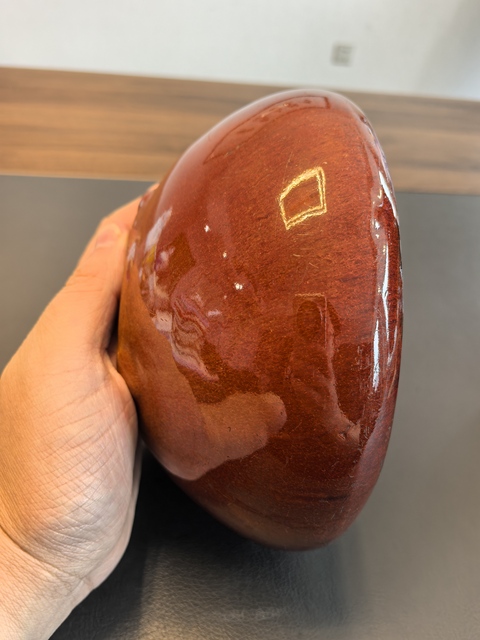 古玩陶瓷晚清朱砂紅釉香爐真品鑒賞圖