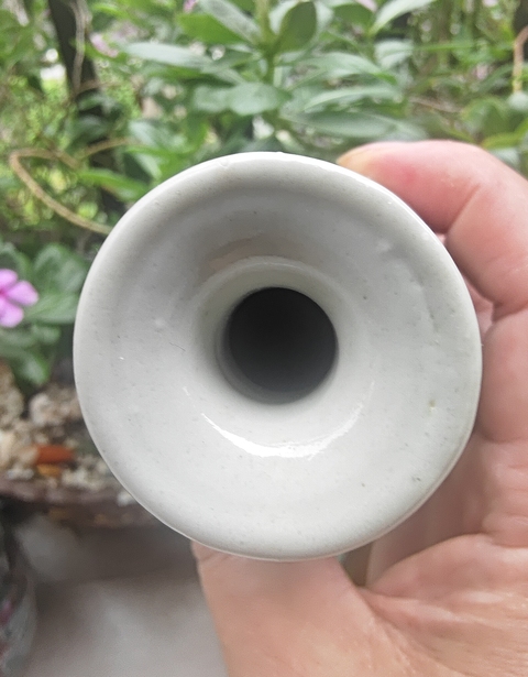 古玩陶瓷清中期青花瓶真品鑒賞圖