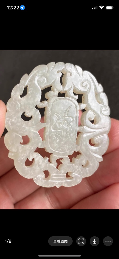 古玩玉器和田玉佩真品鑒賞圖