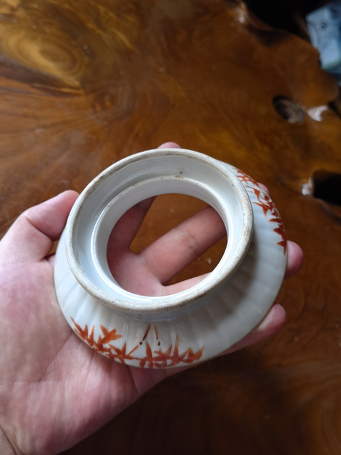 古玩陶瓷一鳴驚人粉彩盞托真品鑒賞圖