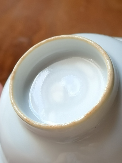古玩陶瓷白釉蓋碗真品鑒賞圖