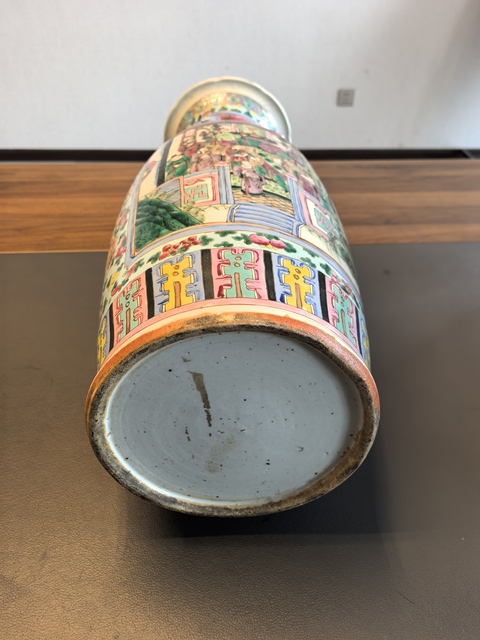古玩陶瓷粉彩開窗郭子儀拜壽圖大瓶真品鑒賞圖