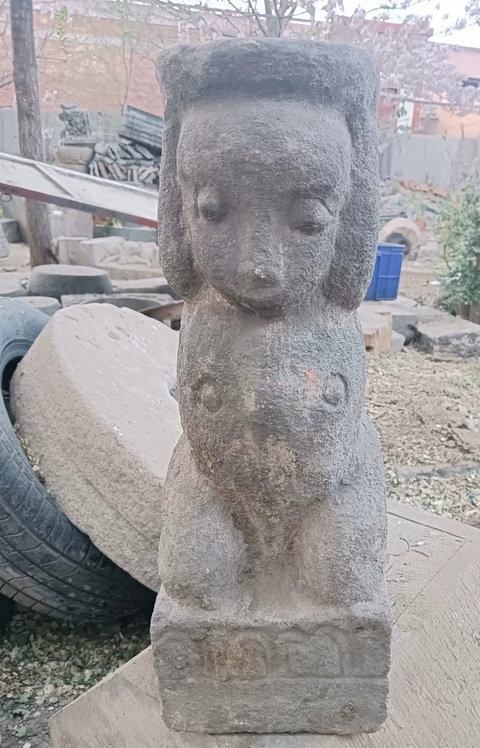 古玩雜項猴燈真品鑒賞圖