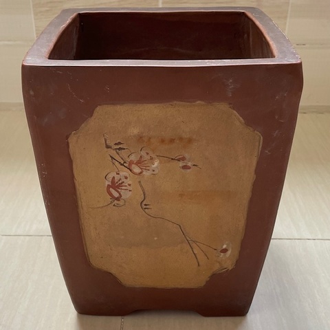 古玩雜項(xiàng)紫砂花盆真品鑒賞圖