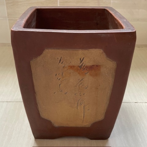 古玩雜項(xiàng)紫砂花盆真品鑒賞圖