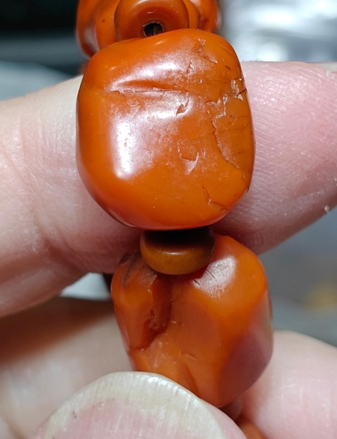 古玩雜項南紅珠真品鑒賞圖