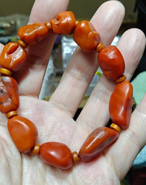 古玩雜項南紅珠真品鑒賞圖