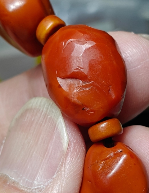 古玩雜項南紅珠真品鑒賞圖