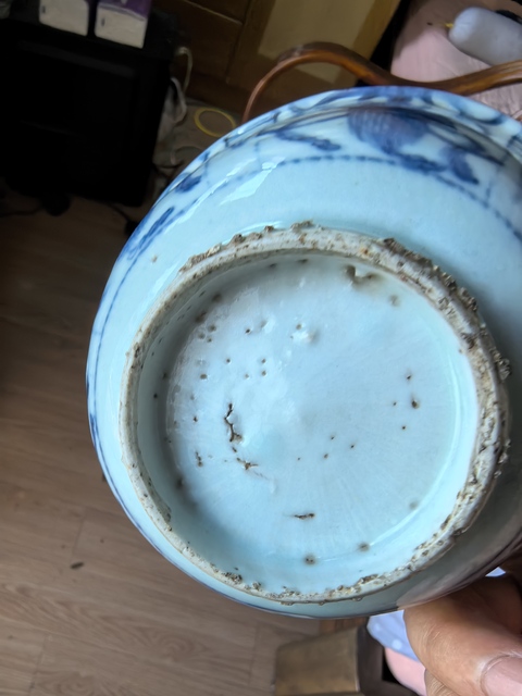 古玩陶瓷青花花鳥紋碗真品鑒賞圖