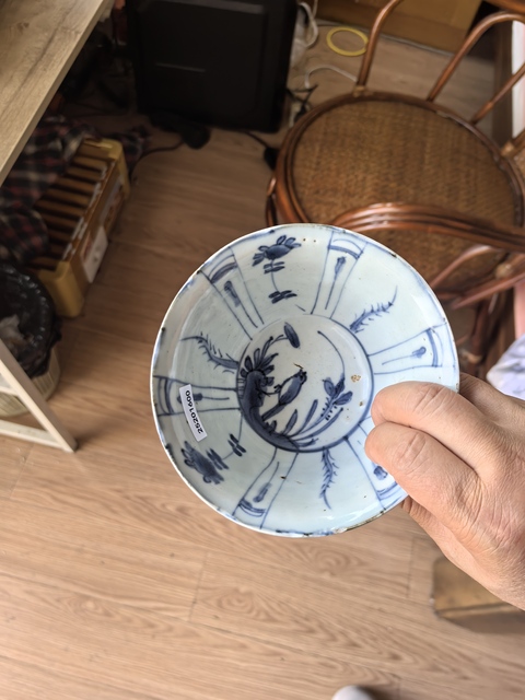 古玩陶瓷青花花鳥紋碗真品鑒賞圖