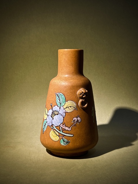 古玩雜項紫砂花瓶拍賣，當前價格6000元