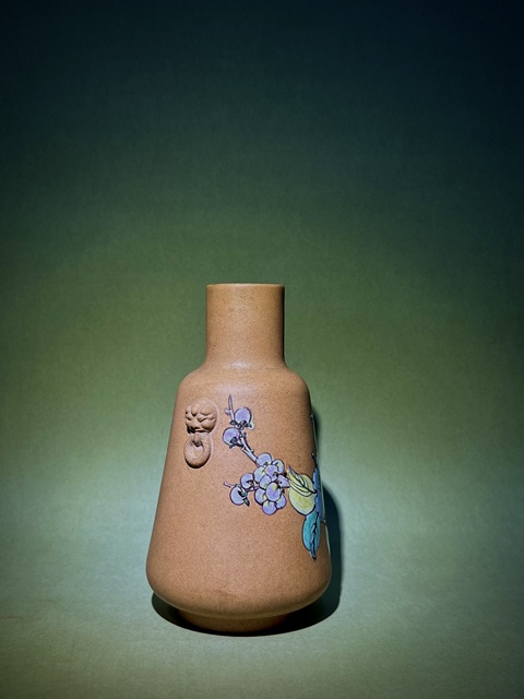 古玩雜項紫砂花瓶拍賣，當前價格6000元
