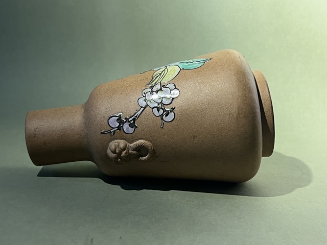 古玩雜項紫砂花瓶拍賣，當前價格6000元