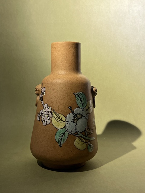 古玩雜項紫砂花瓶拍賣，當前價格6000元